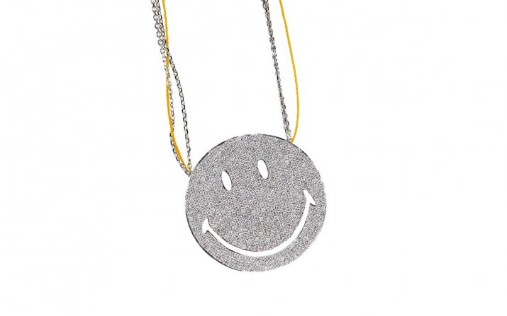 By Smiley 1.91克拉圆形钻石白金链制女士项链 - Redline - 0++