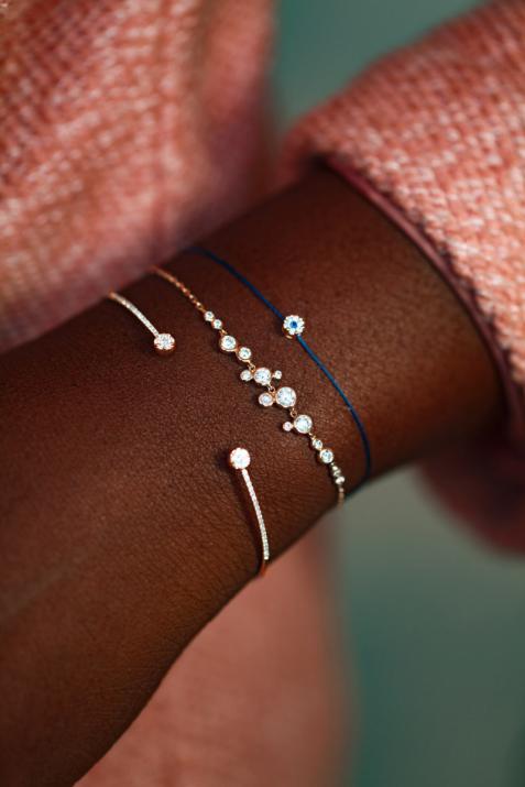 Constellation 0.66克拉圆形钻石玫瑰金链制女士手链 - Redline - 0++