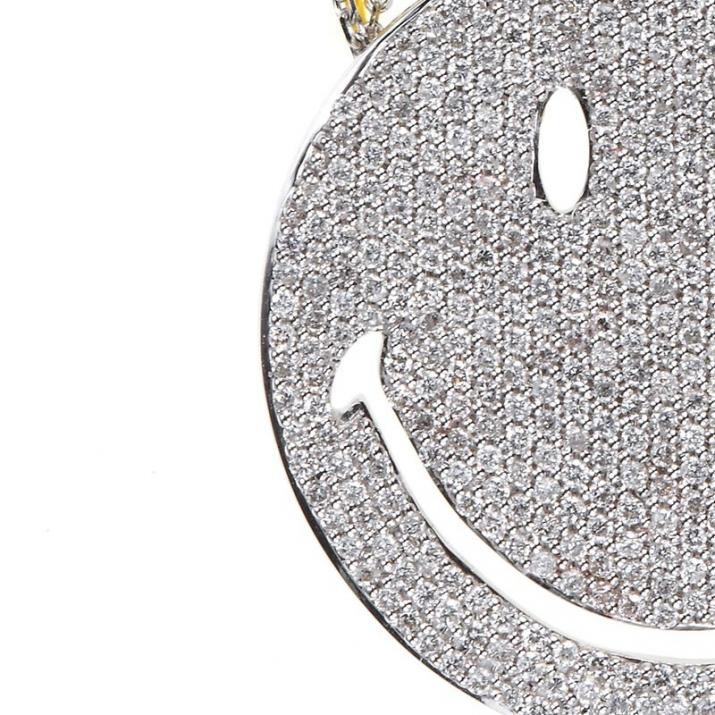 By Smiley 1.91克拉圆形钻石白金链制女士项链 - Redline - 0++