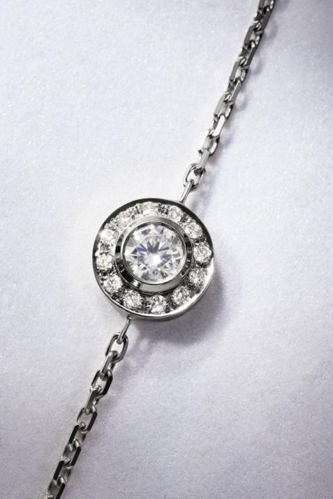 So Vip 0.26克拉圆形钻石黑金链制女士手链 - Redline - 0++