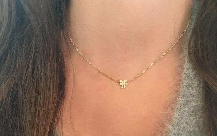 Chain Necklace Petit Noeud Noeud Yellow Gold RedLine Jewelry - Redline - 0++