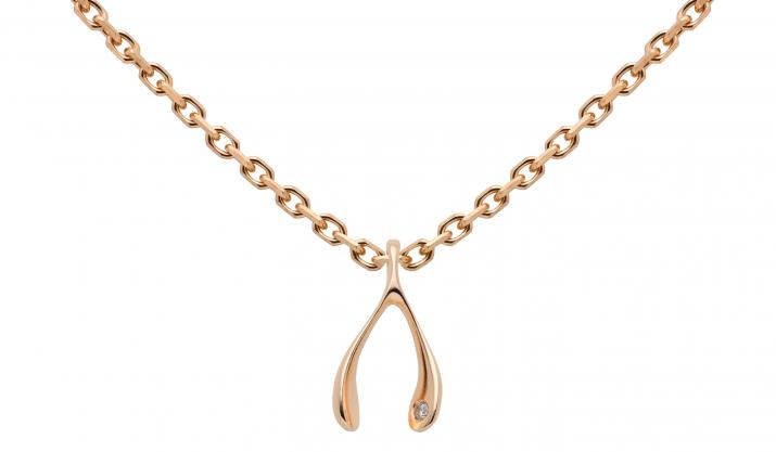 Chain Necklace Lucky Chicken Rose Gold RedLine Jewelry - Redline - 0++