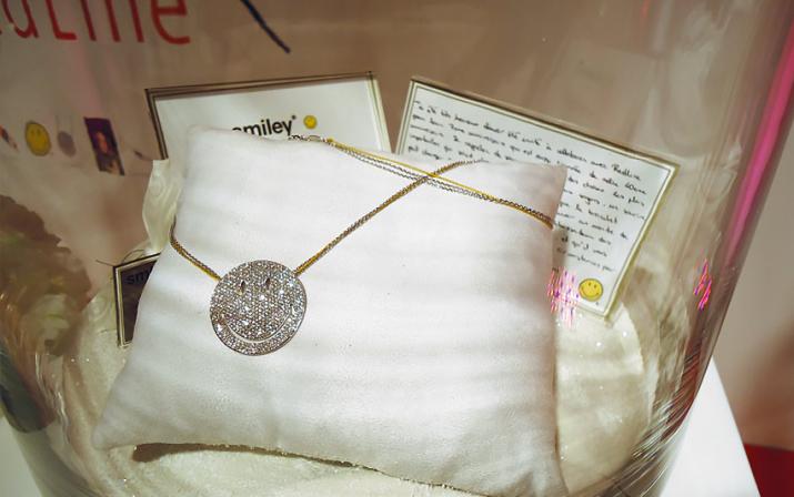 By Smiley 1.91克拉圆形钻石白金链制女士项链 - Redline - 0++