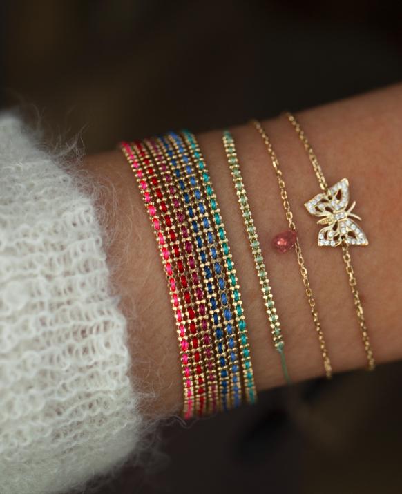 Secret Elixir 白金链制女士手链 - Redline - 0++