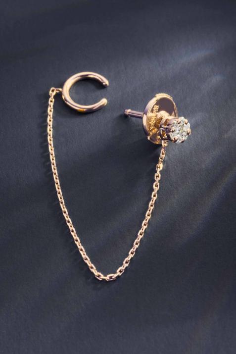 Illusion Impertinente 玫瑰金耳环 - Redline - 0++