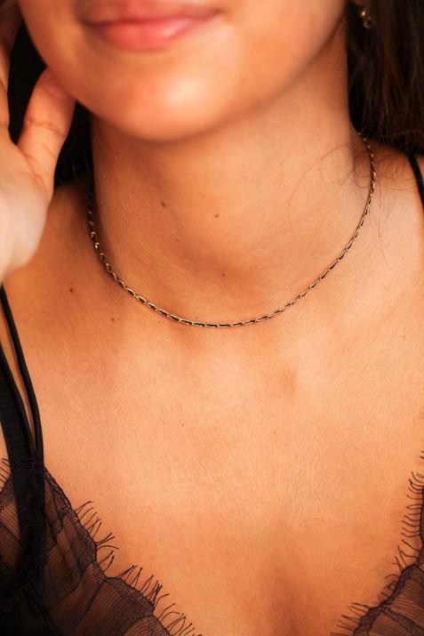 细绳黄金链交错项链 - Redline - 0++