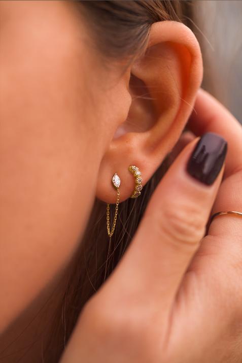 Majesty Courtoise 耳环 黄金链 - Redline - 0++