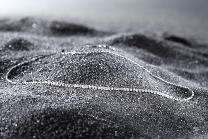 0.29克拉黄金爪形钩镶粉钻手绳 - Redline - 0++