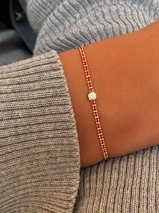 Aurore Pure 钻石女士黄金手链 - Redline - 0++