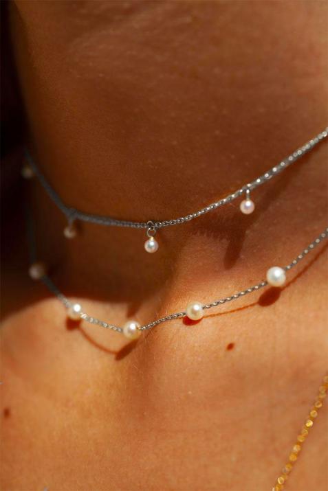 Milakoya珍珠白金项链 - Redline - 0++