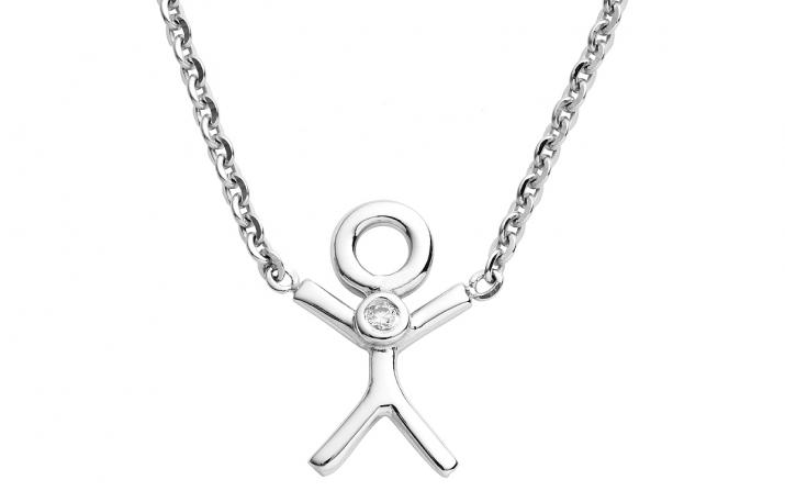 Chain Necklace Pendentif Handsome White Gold RedLine Jewelry - Redline