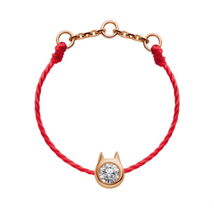 Mini pure Cat玫瑰金小猫戒指 - Redline - 0++