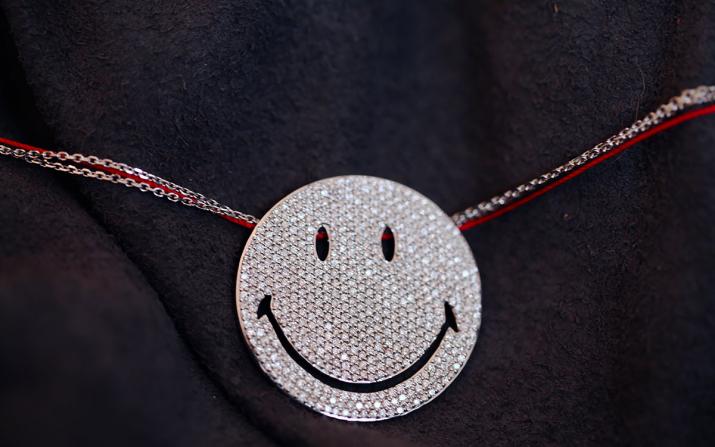 By Smiley 1.91克拉圆形钻石白金链制女士项链 - Redline - 0++