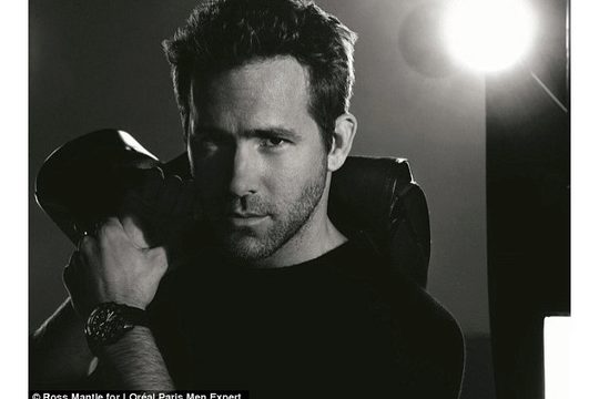 Ryan Reynolds pour L'Oréal Paris.