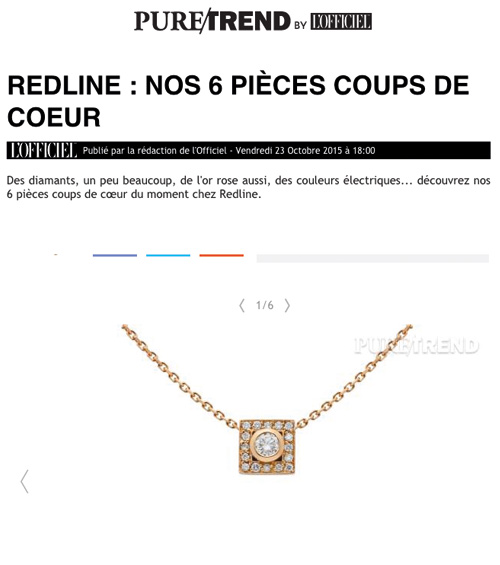 Redline bijoux or diamants