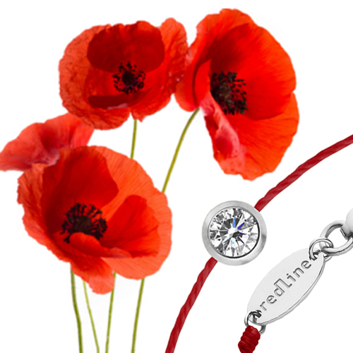 Redline diamant fil coquelicot Redline diamant fil coquelicot