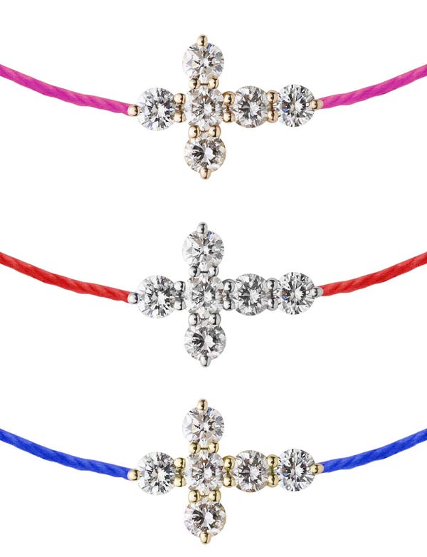bracelet croix diamant fil rouge bracelet croix diamant fil rouge