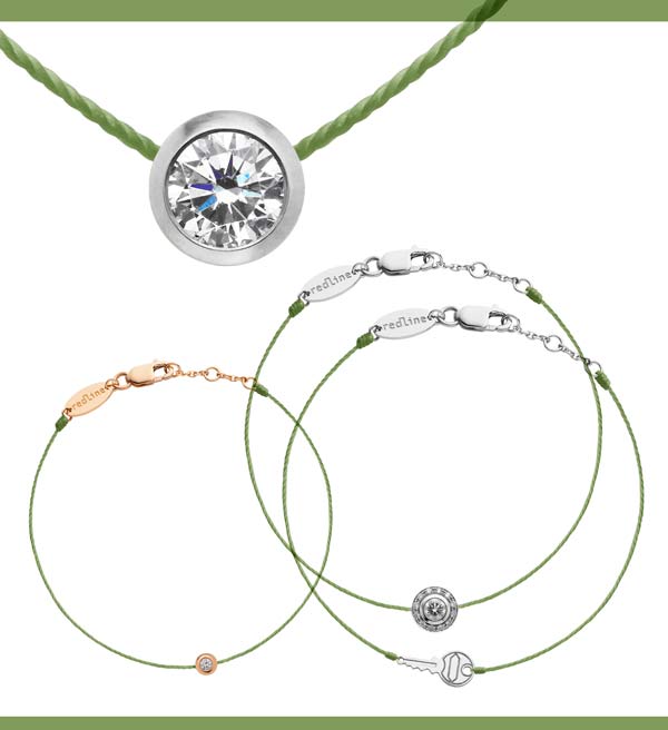 bracelet fil vert diamant bracelet fil vert diamant