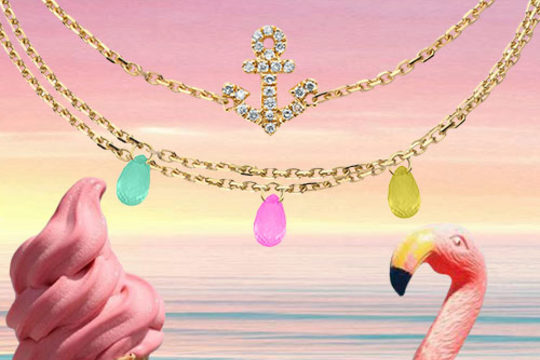 Nos colliers de l'été, le Bel Elixir & le Mini ancre pavé